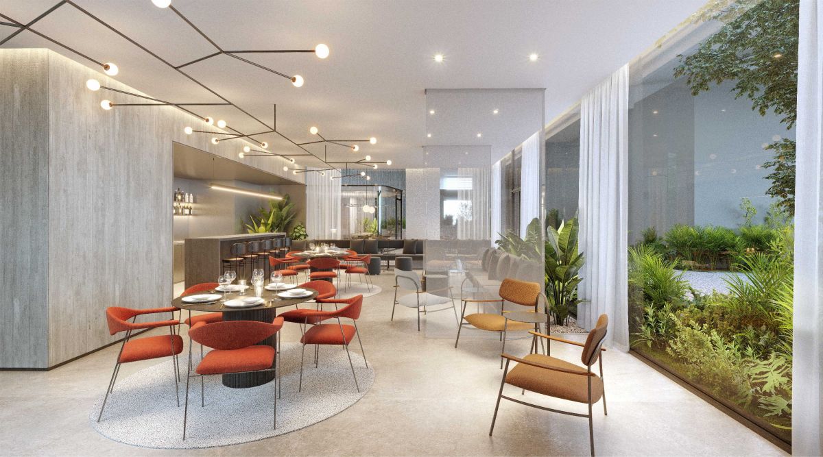 Ilustração Artística do Salão de Festas