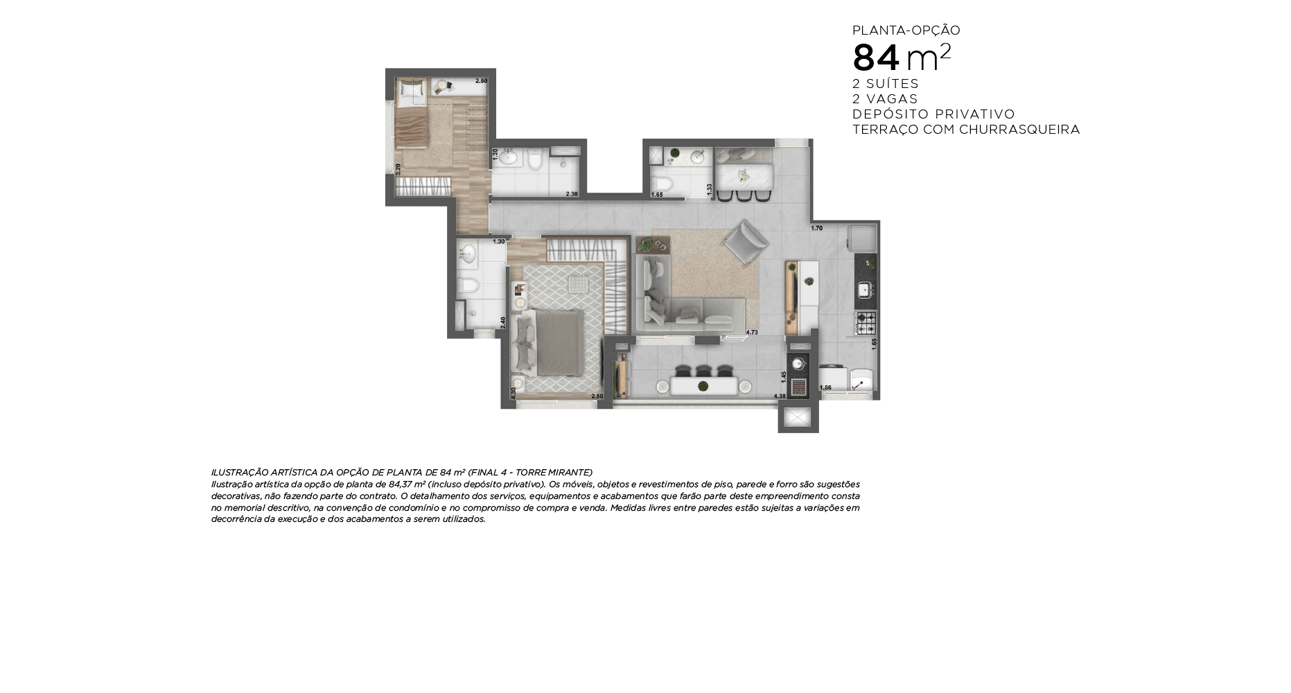 Planta Baixa 84m²