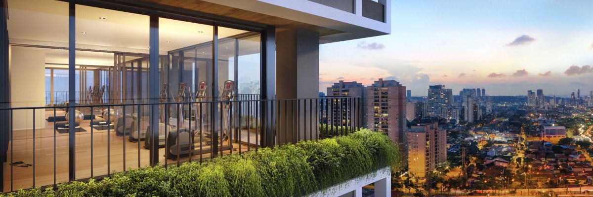 Ilustração Artística do Sky Fitness da Torre A - Araucaria