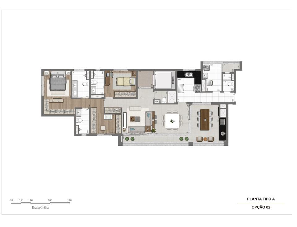Planta Baixa 133m²