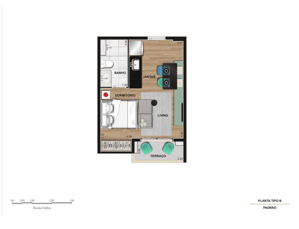 Planta Baixa 26m²