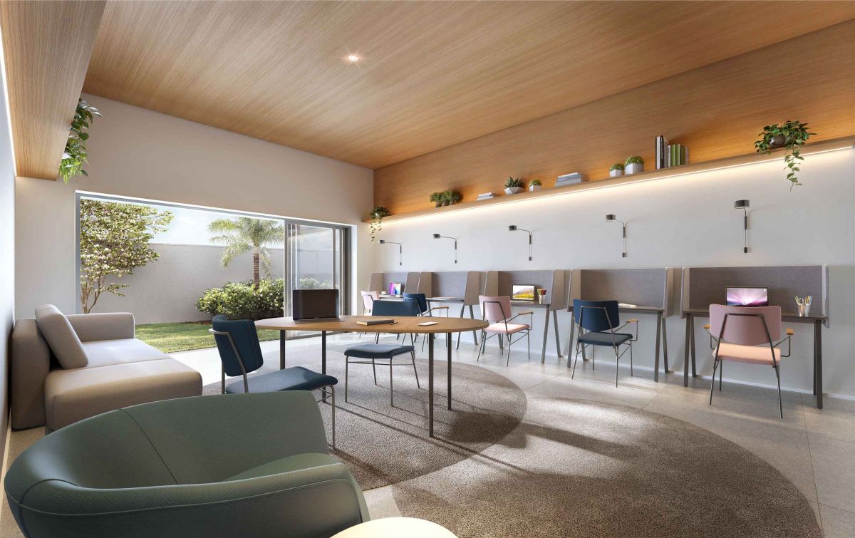 Ilustração Artística do Coworking