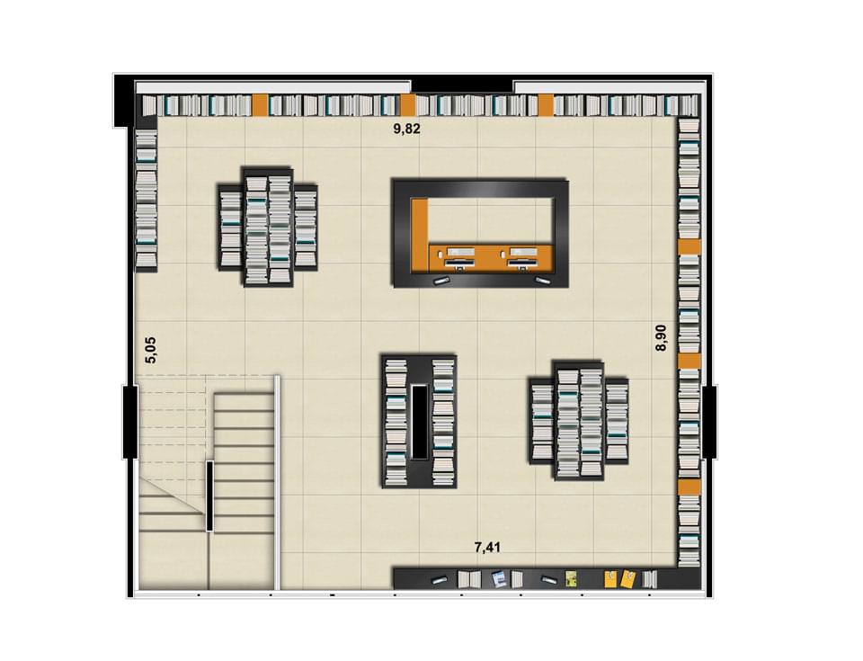 Planta Baixa Superior 153m²
