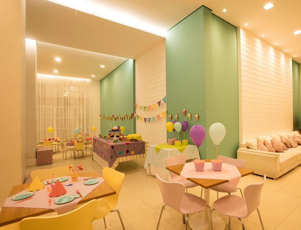 Ilustração Artística Salão de Festas Infantil