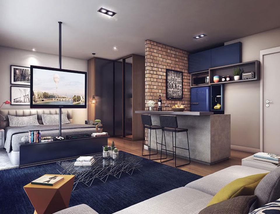 smart vila madalena living 1