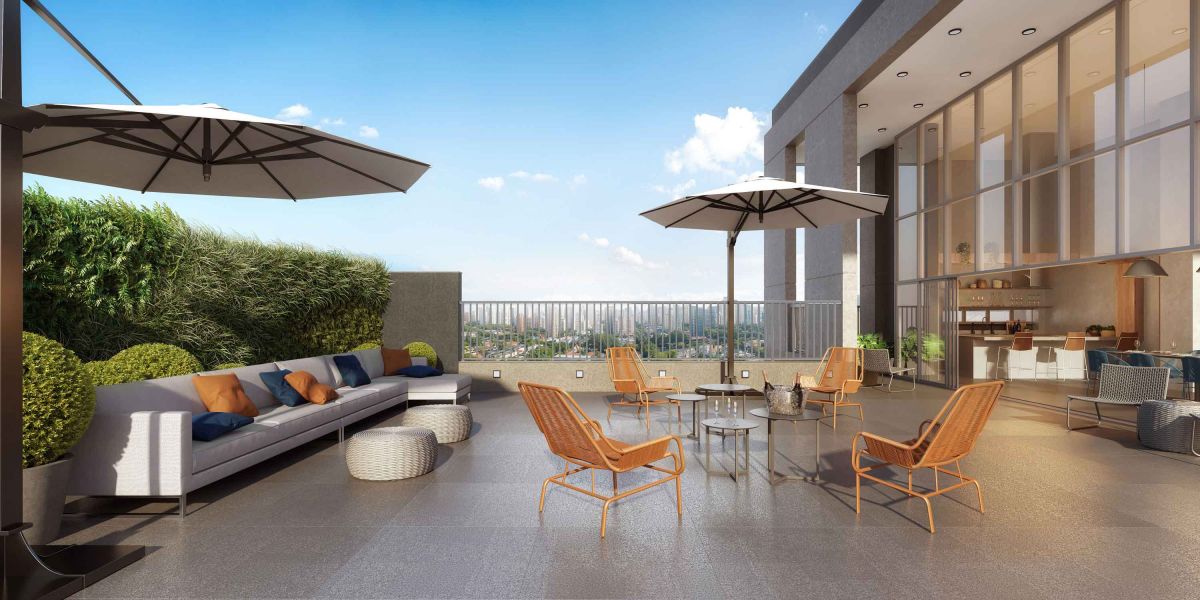 Ilustração Artística do Terraço Sky