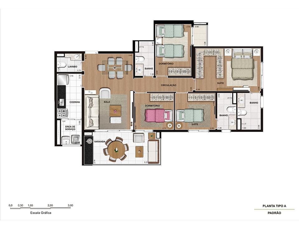 Planta Baixa 109m²