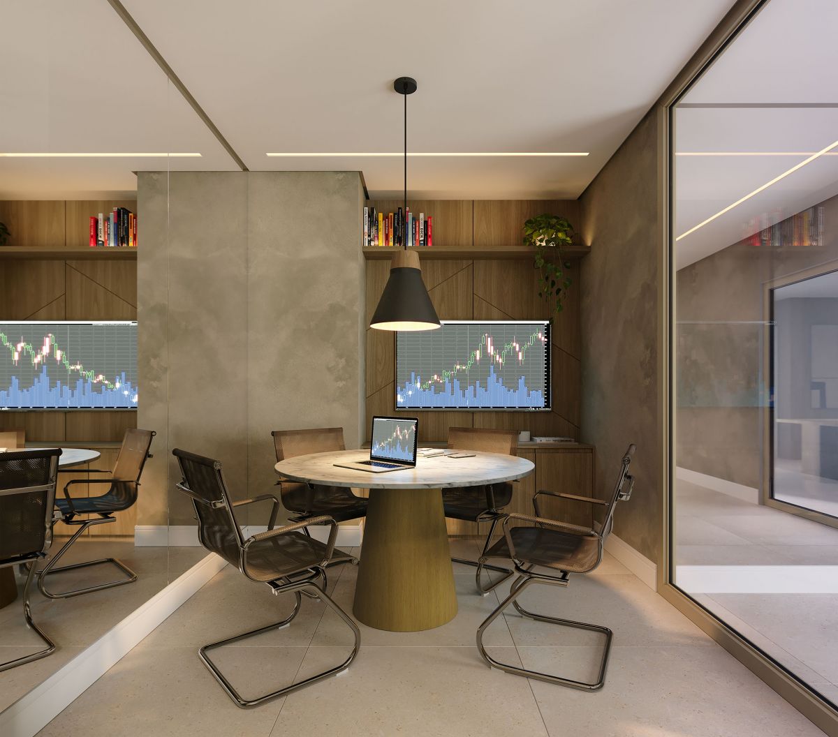 Perspectiva da Sala de Reunião