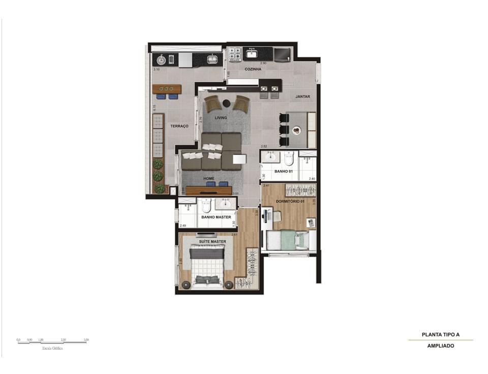Planta Baixa 72m²