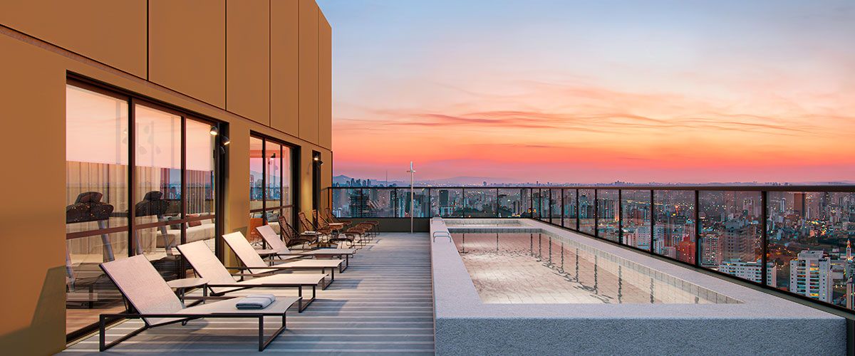 Ilustração Artística da Piscina