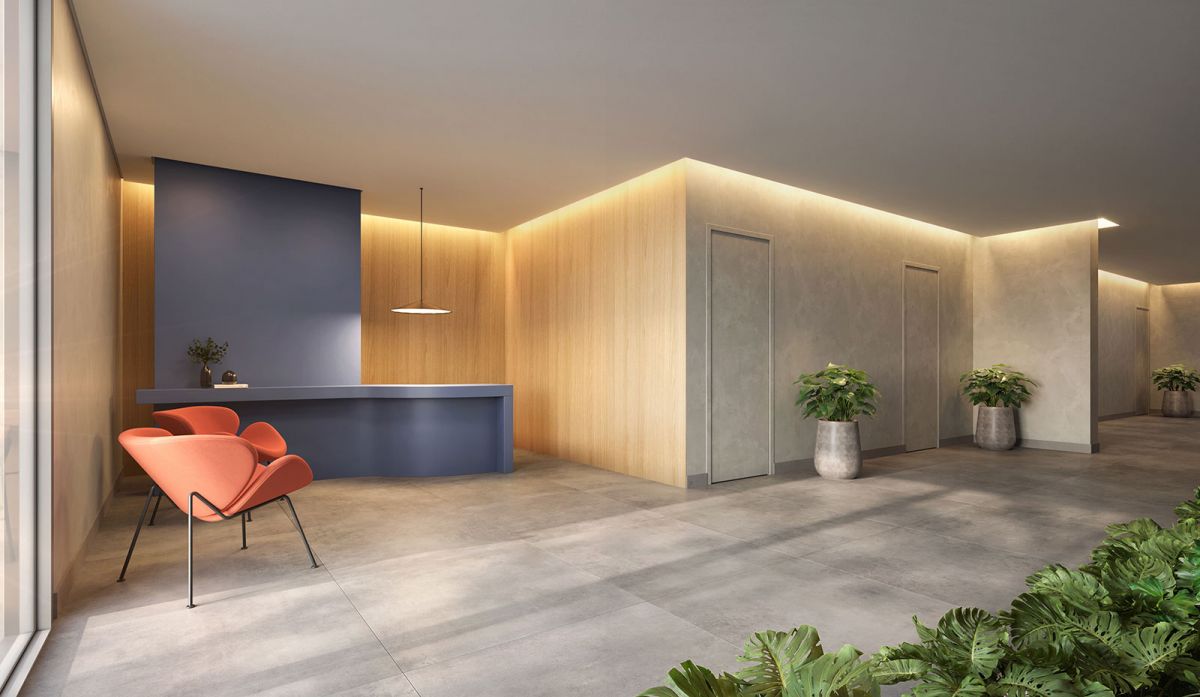 Concepção artística do lobby