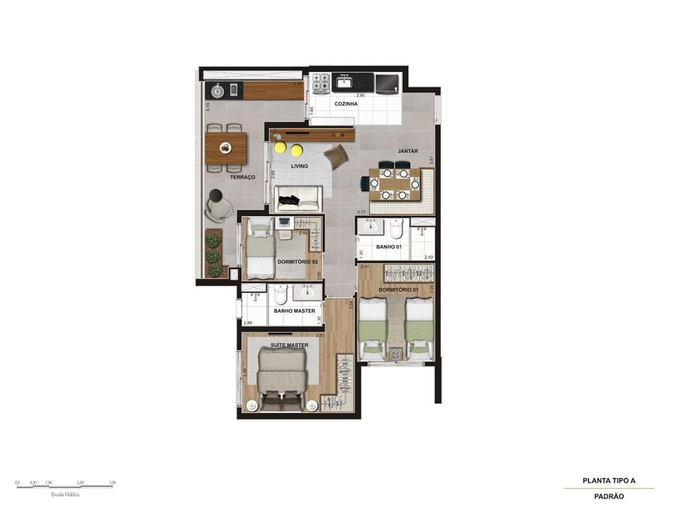 Planta Baixa 72m²