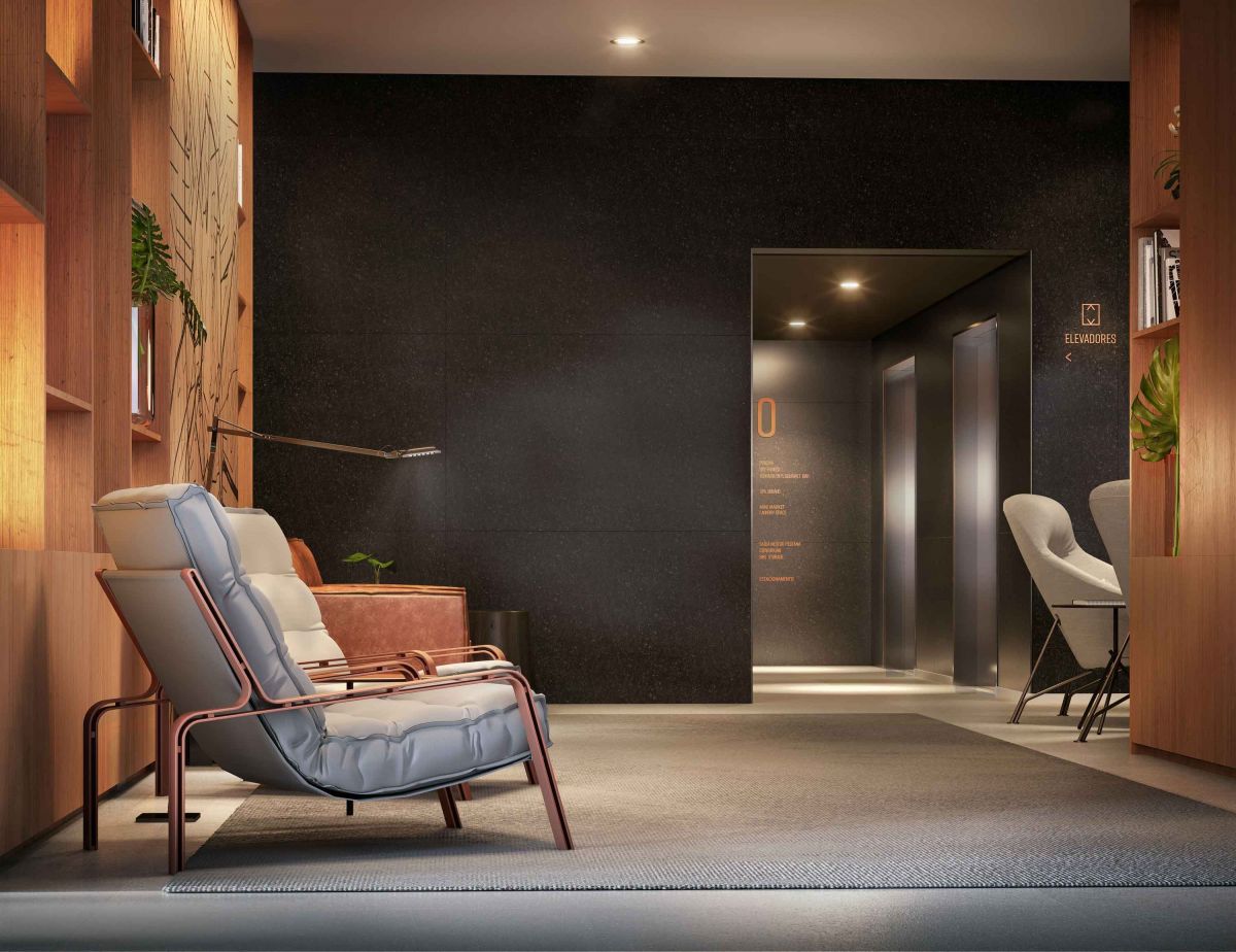 Ilustração Artística do Lobby e Lounge