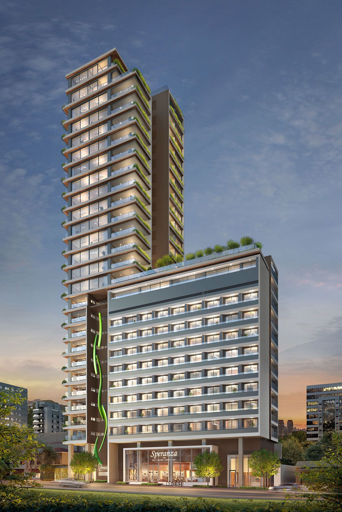 Ilustração Artísticas da Fachada