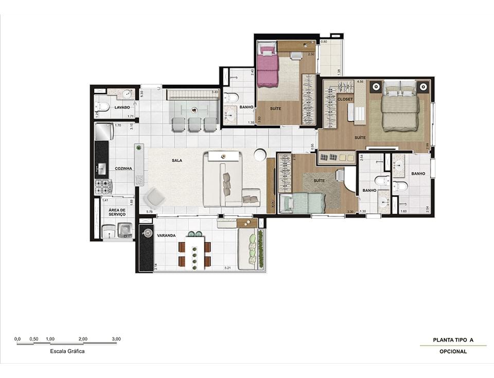 Planta Baixa 109m²