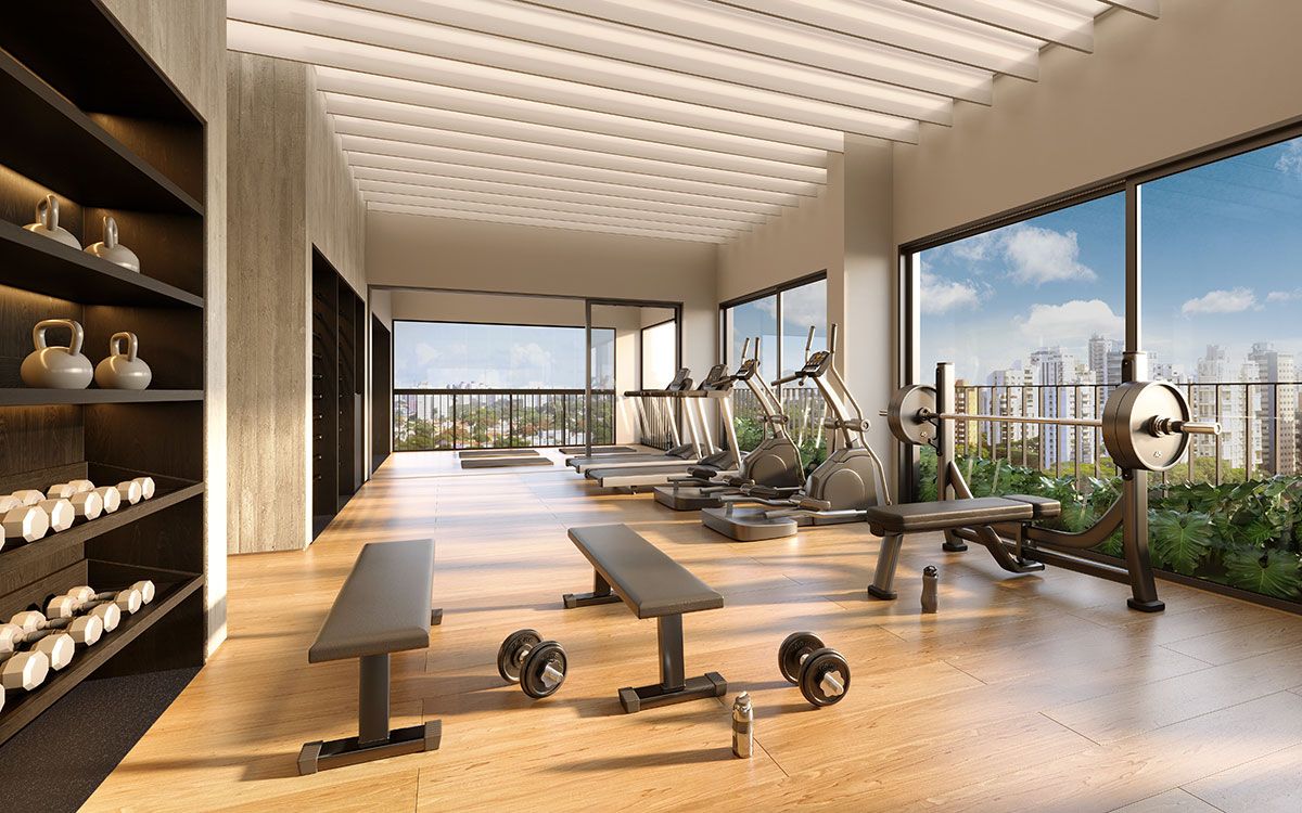 Ilustração Artística do Fitness