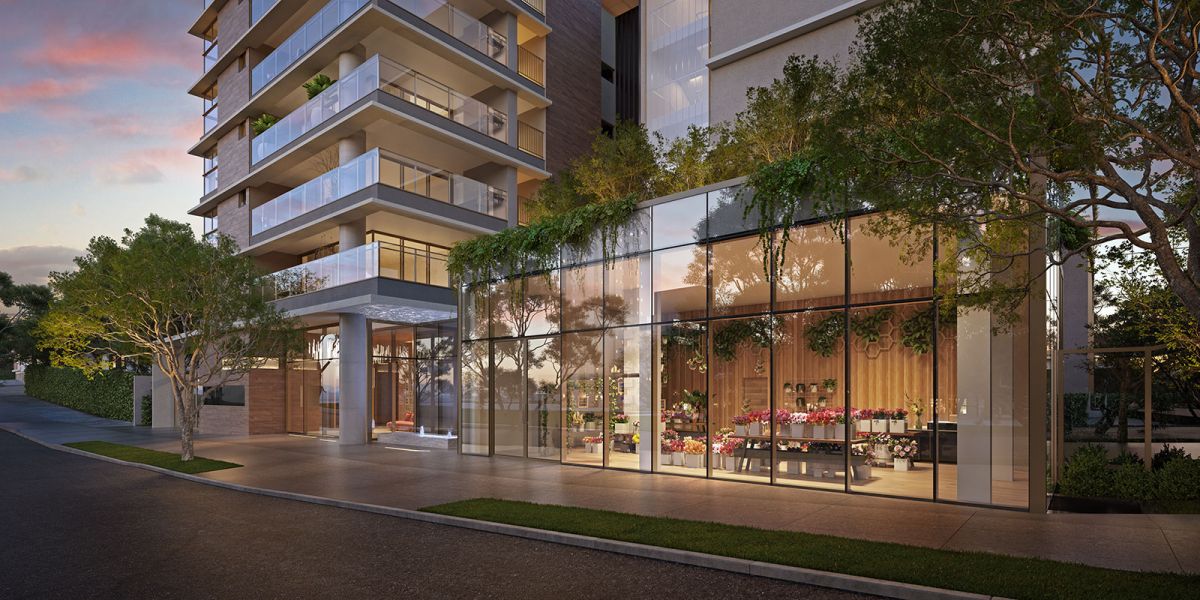 Concepção artística do embasamento - loja