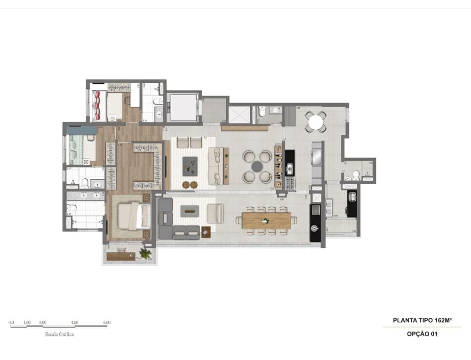 Planta Baixa 162 m²