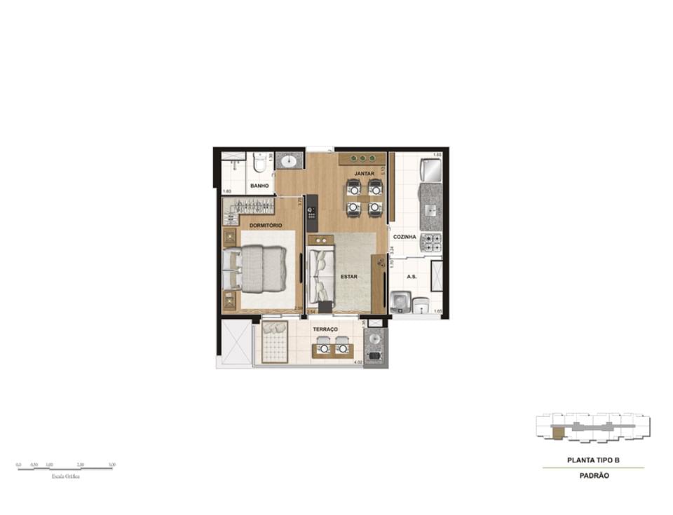 Planta Baixa 46m²