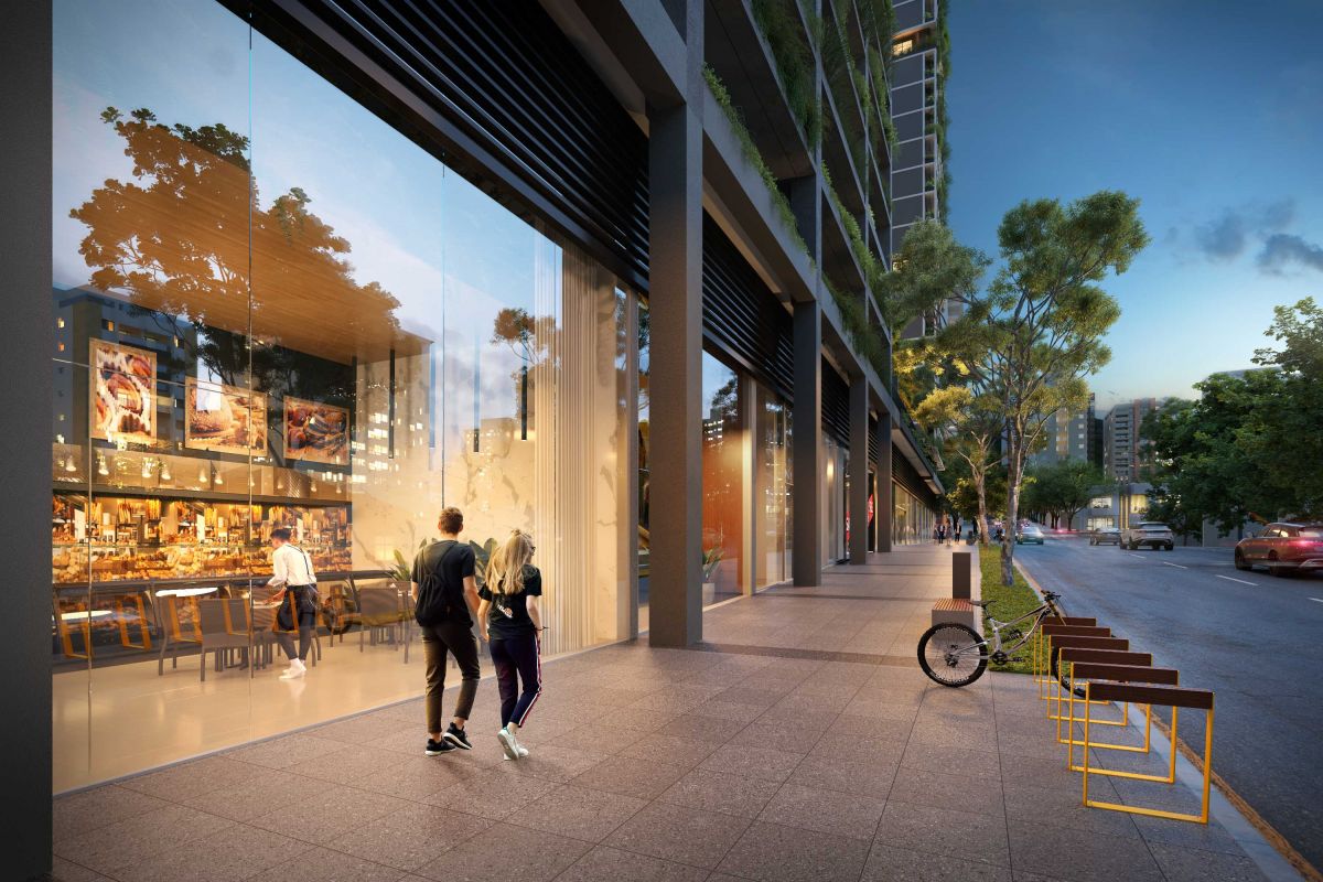 Ilustração Artística das Lojas do Térreo