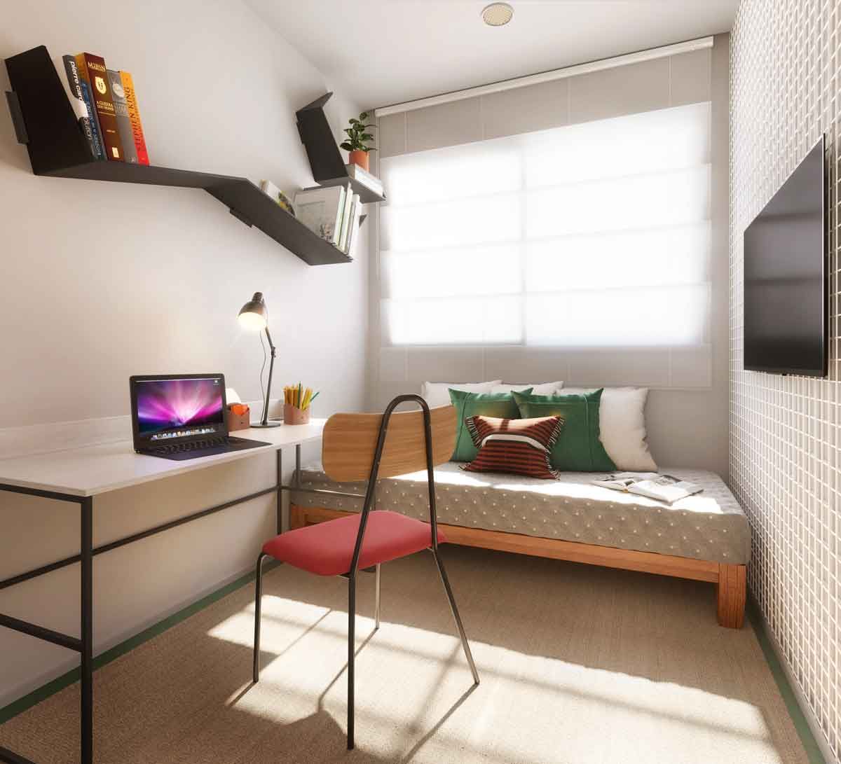 Ilustração Artística do Apto Decorado - Studio