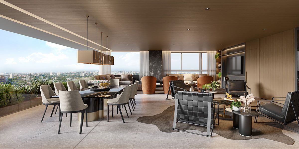 Ilustração Artística do Living 252m²