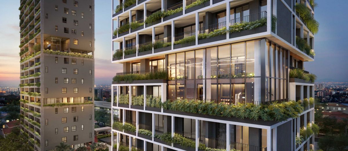 Ilustração Artística do Detalhe das Fachadas