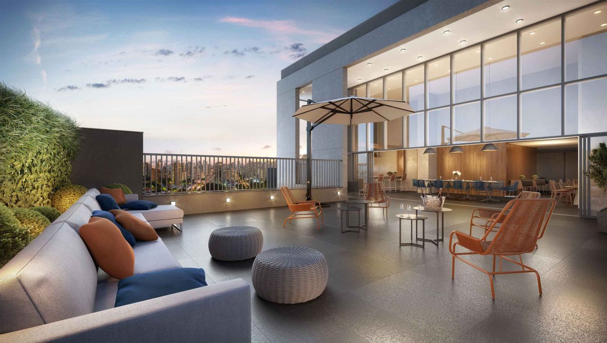 Ilustração Artística Terraço Sky