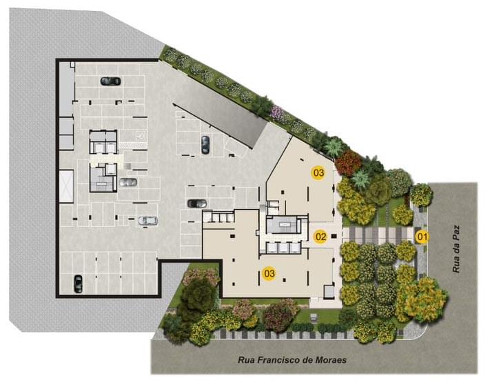 Implantação 1o. Subsolo