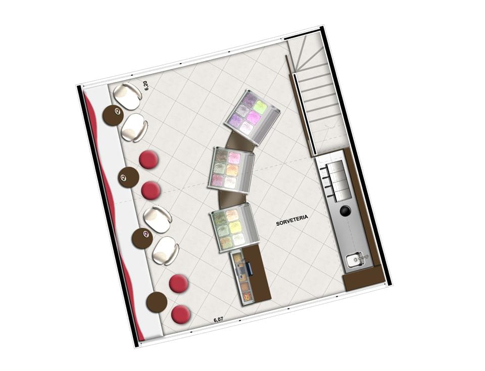 Planta Baixa Inferior 62m²