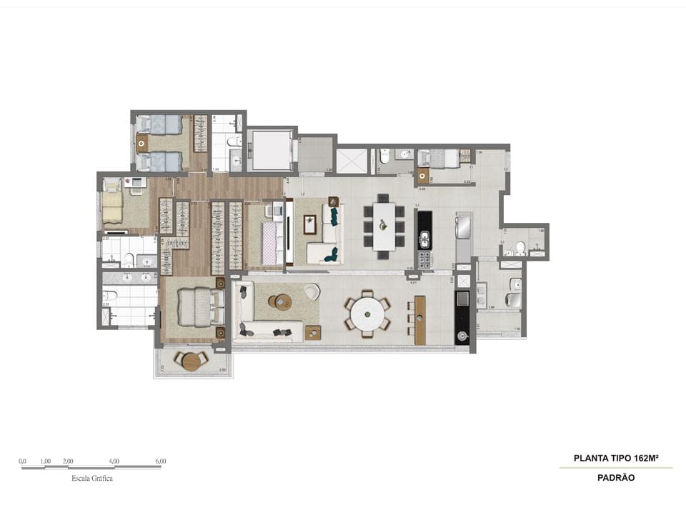 Planta Baixa 162m²
