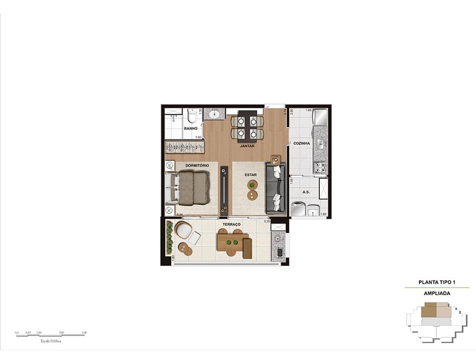 Planta Baixa 48m²