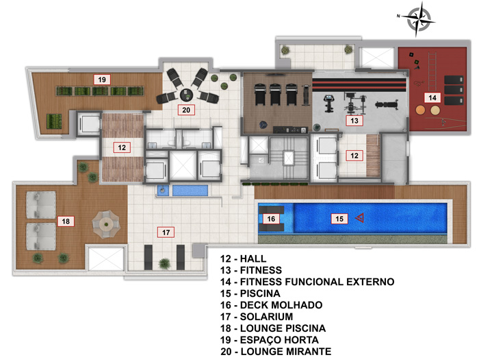 Implantação 21° Pavimento Bolotário