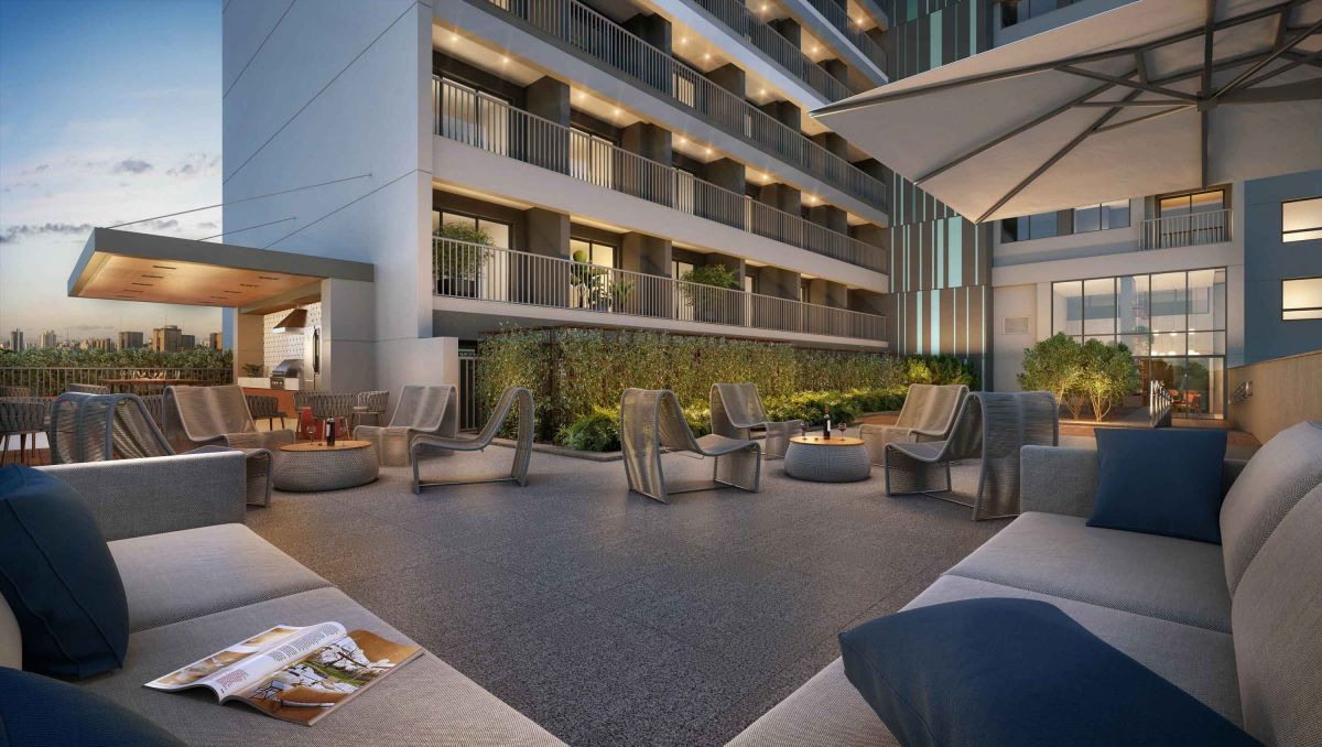 Ilustração Artística  do Lounge Garden