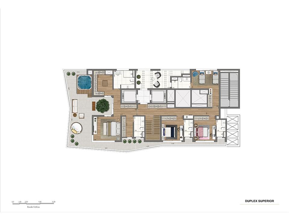 Planta Baixa do Duplex superior 574m²