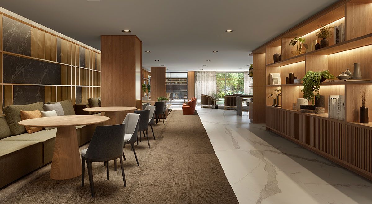 Ilustração Artística do Salão de Festas