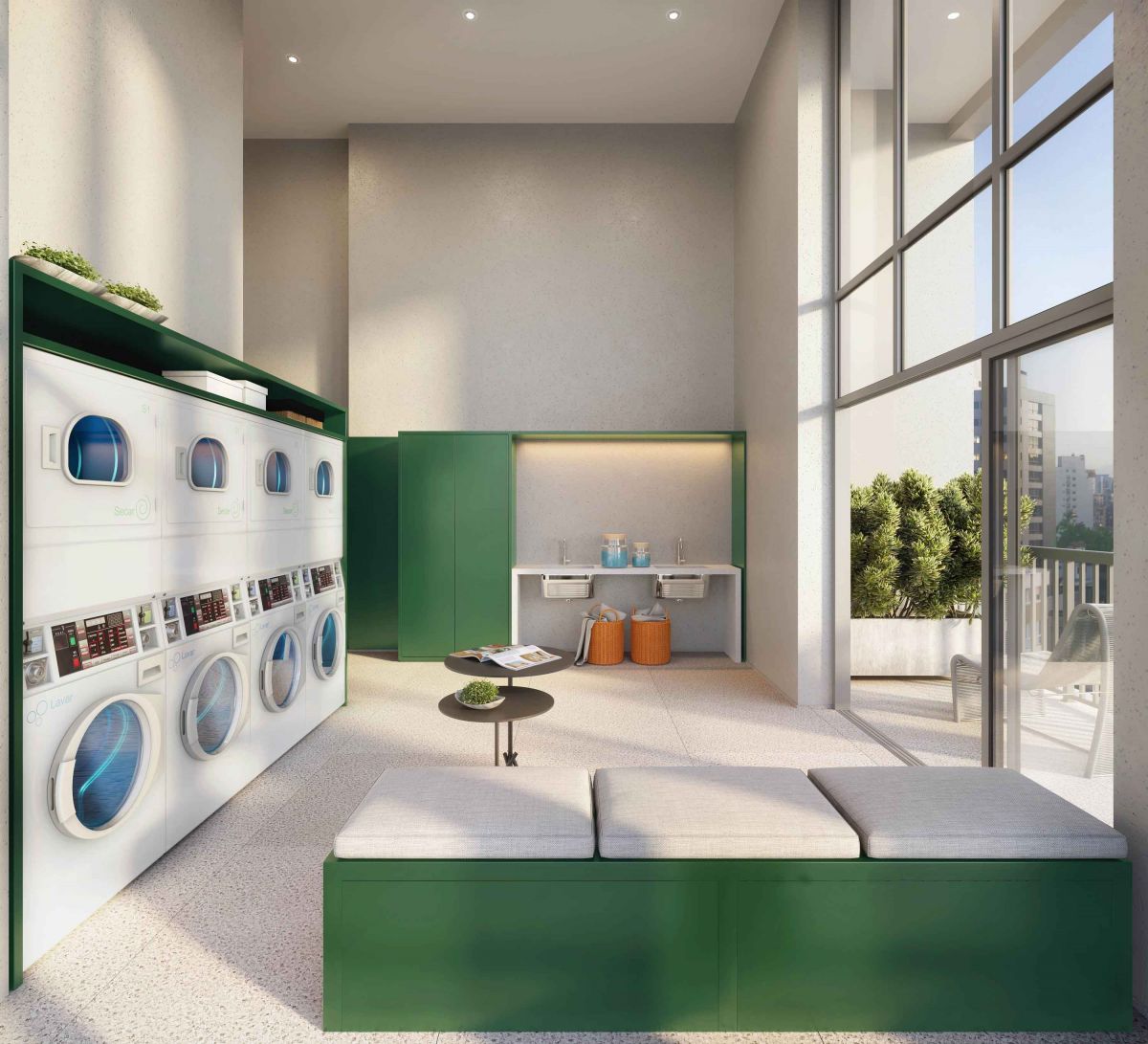 Ilustração Artística  do Laundry Space