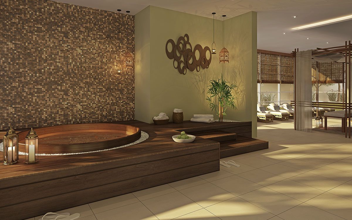 Ilustração Artística da Massagem e Descanso