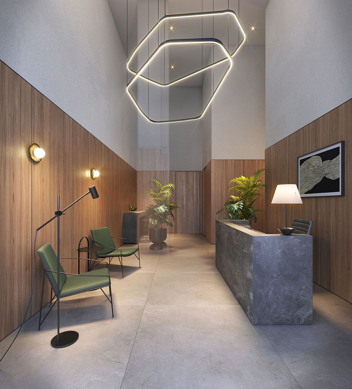 Ilustração Artística do Hall