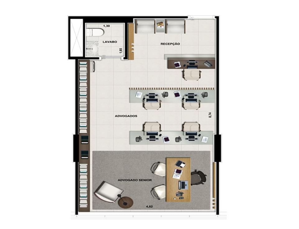 Planta Baixa 45m²