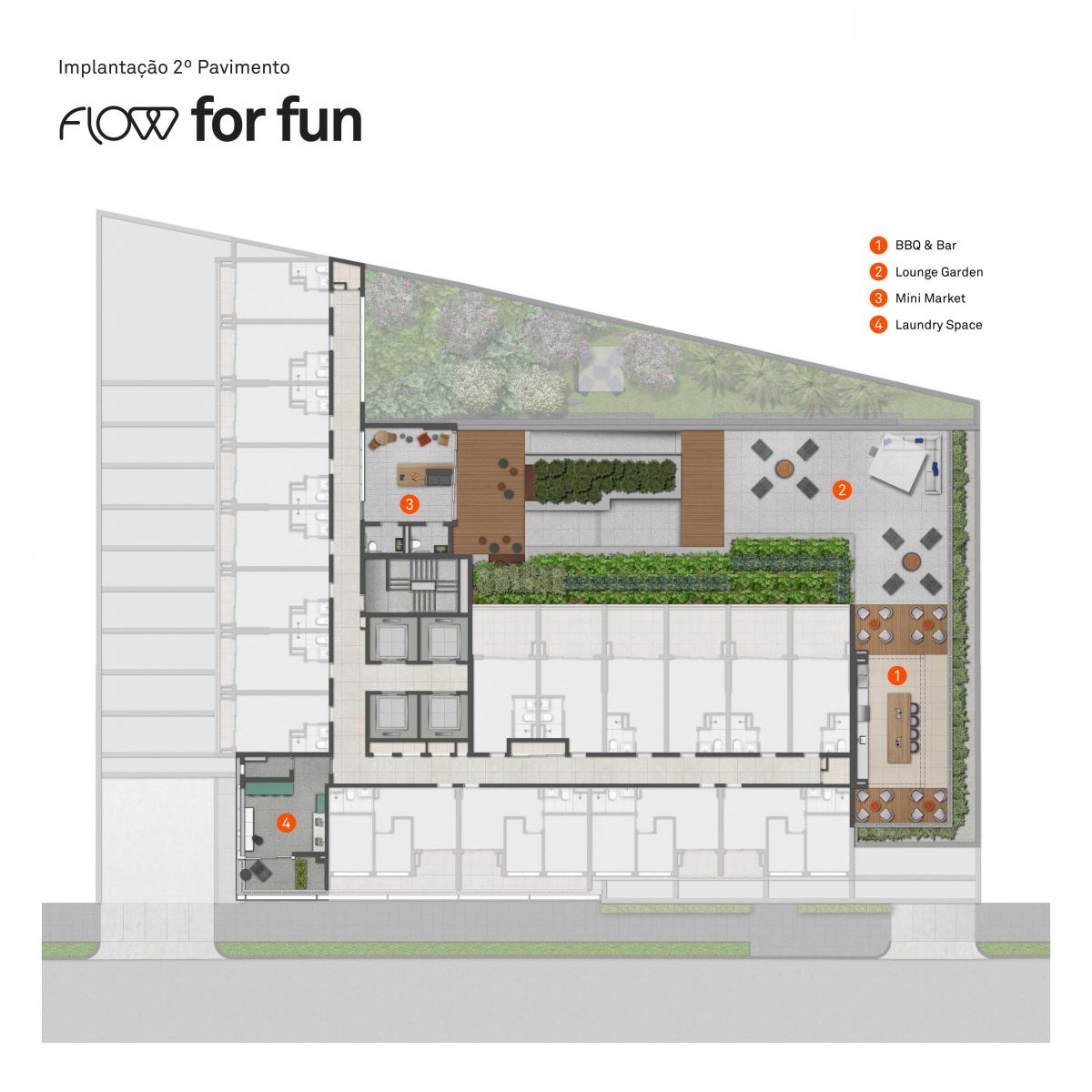 Ilustração Artística da Implantação do 2º Pav - Flow For Fun