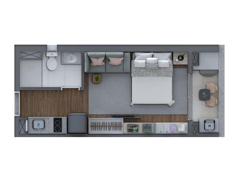 Planta Baixa 23m²