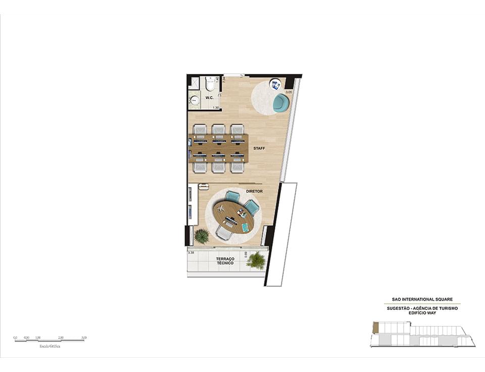 Planta - Agência de Turismo