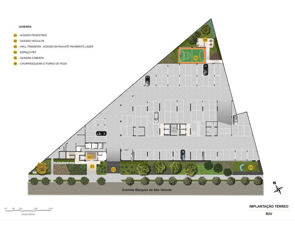 Implantação - térreo