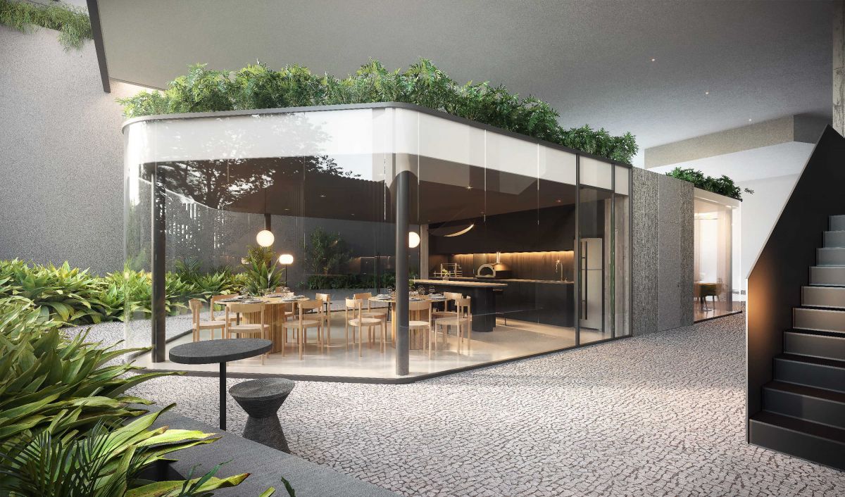 Ilustração Artística do Espaço Gourmet