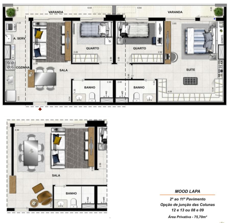 PLANTA JUNÇÃO DE UNIDADES