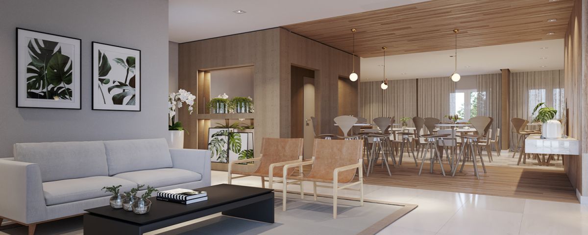 Ilustração Artística do Salão de Festas