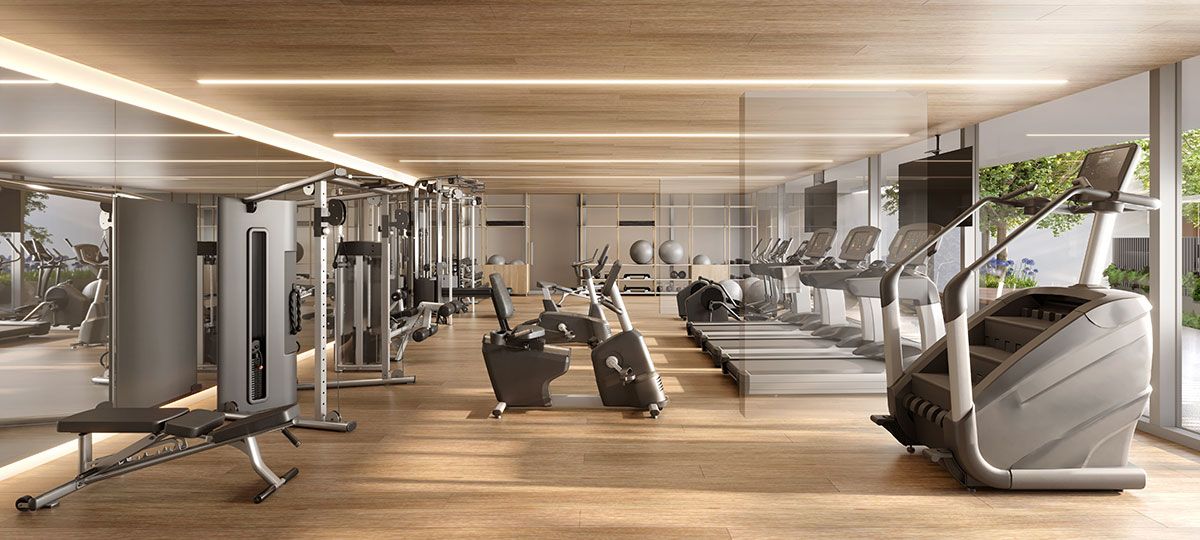 Ilustração Artística do Fitness Residencial