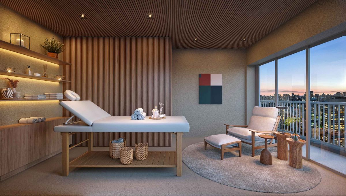 Ilustração Artística da Sala Massagem