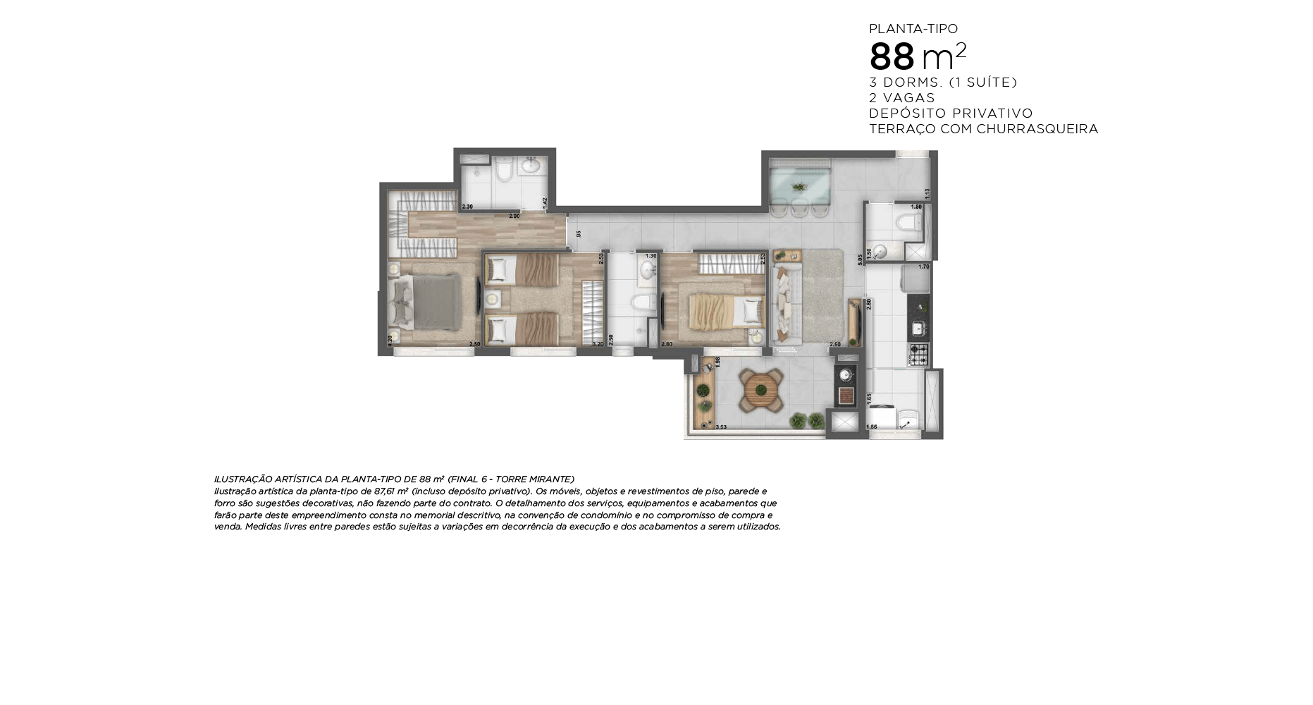 Planta Baixa 88m²